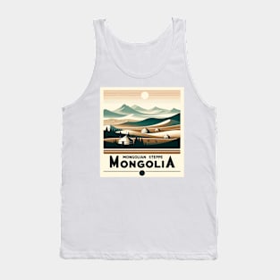 Mongolia - Mongolian Steppe Landscape Tank Top